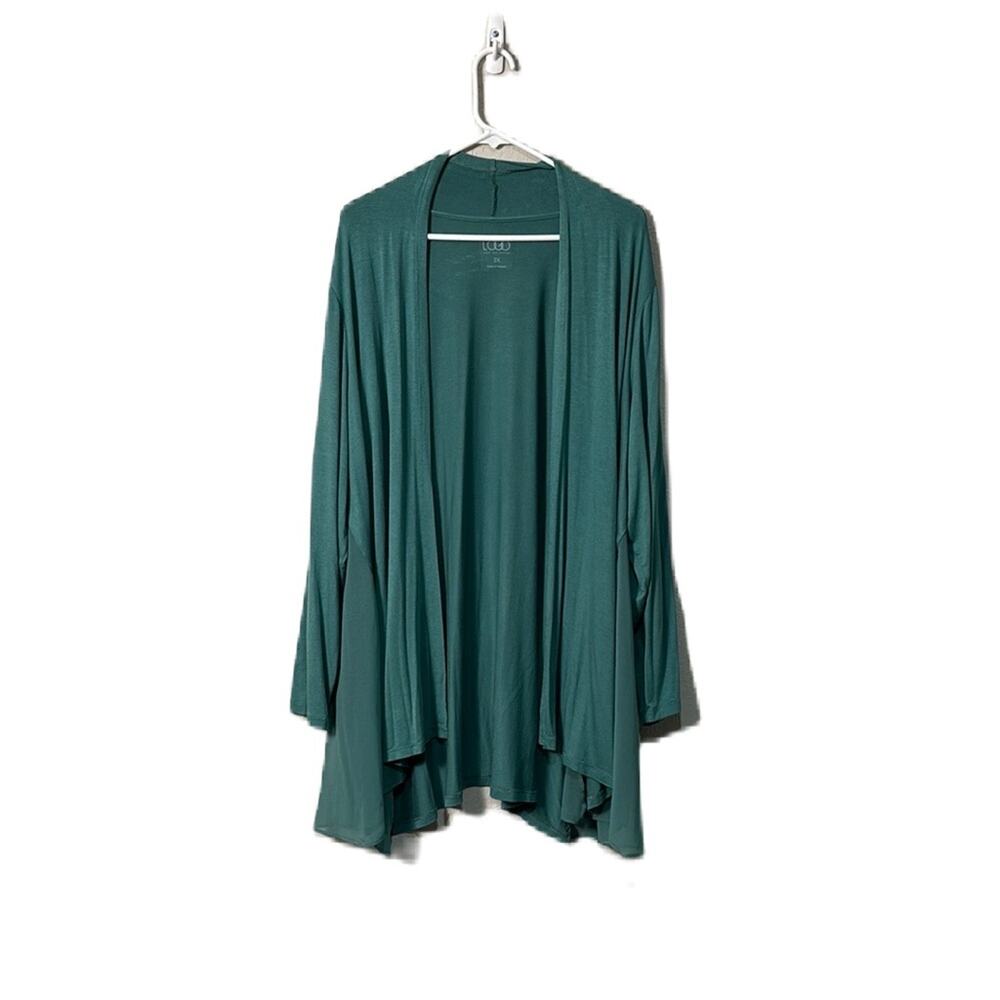 LOGO by Lori Goldstein Green Cardigan